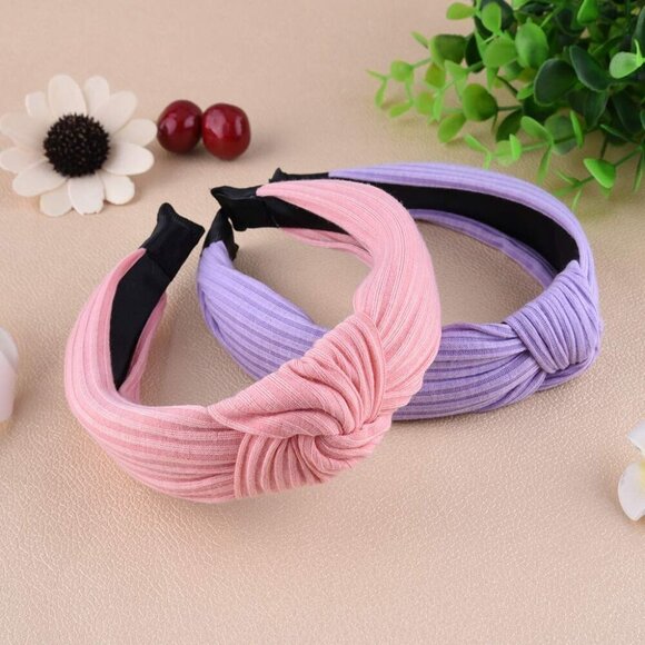 18 Pack Womens Satin Cross Knot Headbands Wide Turban Hair Accessories main image 4